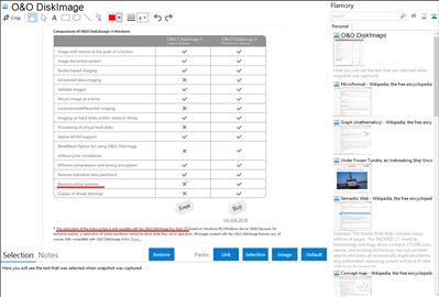 O&O DiskImage - Flamory bookmarks and screenshots