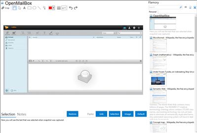 OpenMailBox - Flamory bookmarks and screenshots