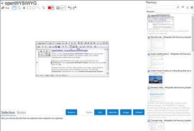 openWYSIWYG - Flamory bookmarks and screenshots
