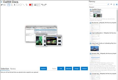 OutWit Docs - Flamory bookmarks and screenshots