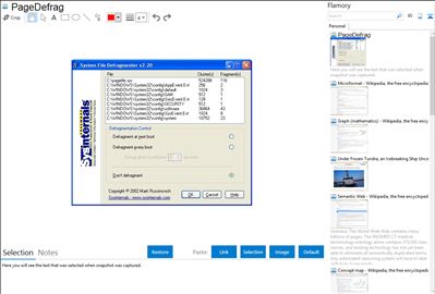 PageDefrag - Flamory bookmarks and screenshots