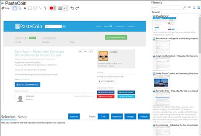 PasteCoin - Flamory bookmarks and screenshots