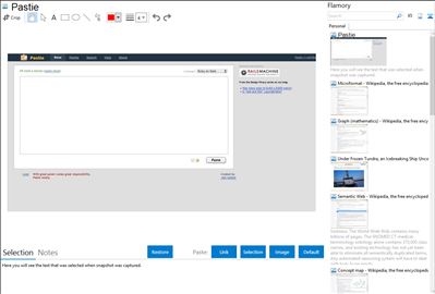 Pastie - Flamory bookmarks and screenshots