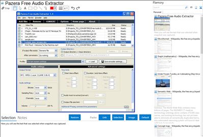 Pazera Free Audio Extractor - Flamory bookmarks and screenshots