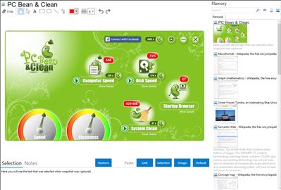 PC Bean & Clean - Flamory bookmarks and screenshots