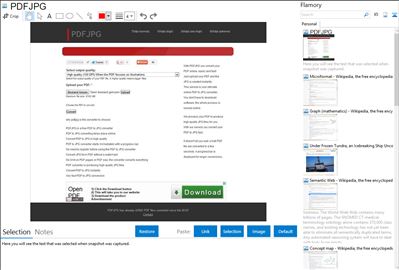 PDFJPG - Flamory bookmarks and screenshots