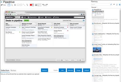 Pipedrive - Flamory bookmarks and screenshots