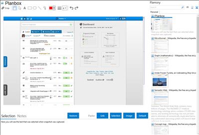 Planbox - Flamory bookmarks and screenshots