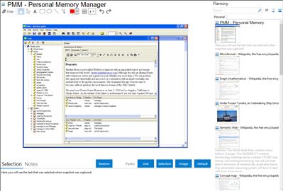 PMM - Personal Memory Manager - Flamory bookmarks and screenshots