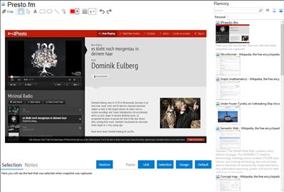 Presto.fm - Flamory bookmarks and screenshots