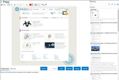 Prezi - Flamory bookmarks and screenshots