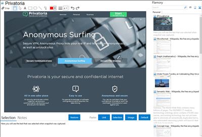 Privatoria - Flamory bookmarks and screenshots