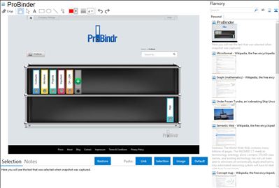 ProBinder - Flamory bookmarks and screenshots