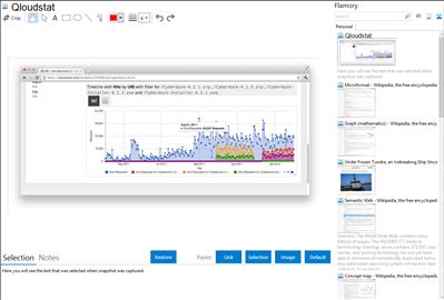 Qloudstat - Flamory bookmarks and screenshots