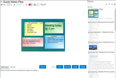 Quick Notes Plus - Flamory bookmarks and screenshots