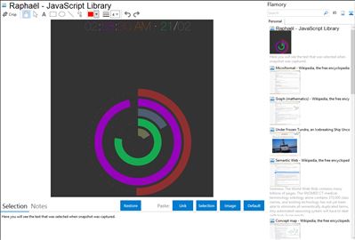 Raphaël - JavaScript Library - Flamory bookmarks and screenshots