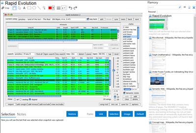 Rapid Evolution - Flamory bookmarks and screenshots