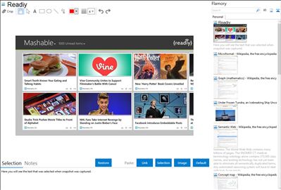 Readiy - Flamory bookmarks and screenshots