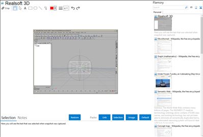 Realsoft 3D - Flamory bookmarks and screenshots