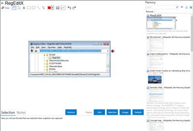 RegEditX - Flamory bookmarks and screenshots