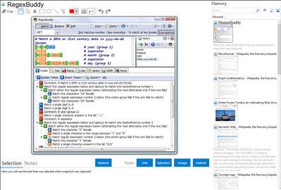 RegexBuddy - Flamory bookmarks and screenshots