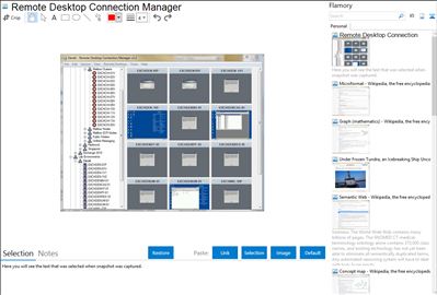 Remote Desktop Connection Manager - Flamory bookmarks and screenshots