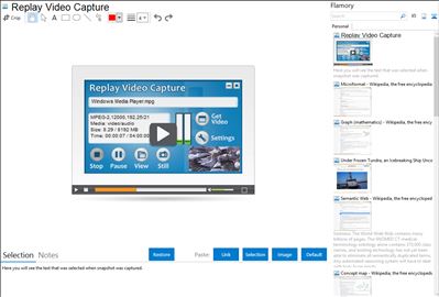 Replay Video Capture - Flamory bookmarks and screenshots