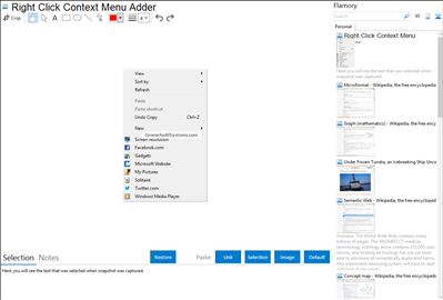 Right Click Context Menu Adder - Flamory bookmarks and screenshots