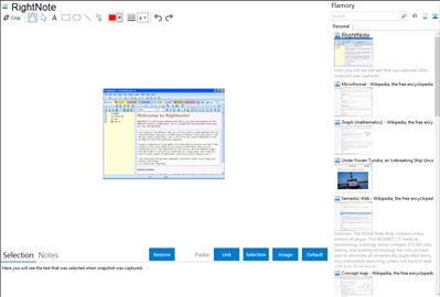 RightNote - Flamory bookmarks and screenshots