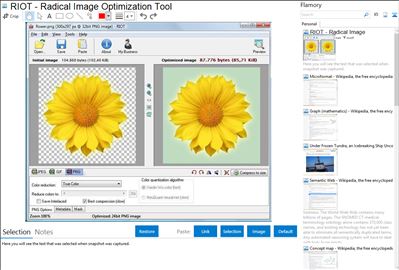 RIOT - Radical Image Optimization Tool - Flamory bookmarks and screenshots