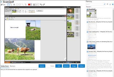 Scan2pdf - Flamory bookmarks and screenshots
