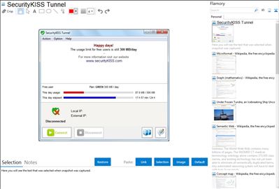 SecurityKISS Tunnel - Flamory bookmarks and screenshots