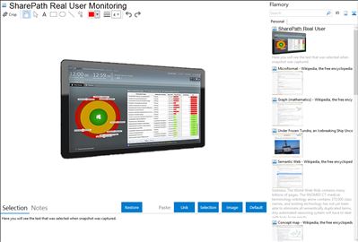 SharePath Real User Monitoring - Flamory bookmarks and screenshots
