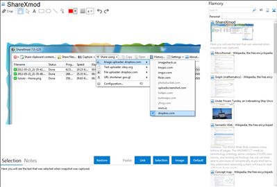 ShareXmod - Flamory bookmarks and screenshots
