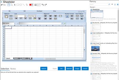 Sheetster - Flamory bookmarks and screenshots