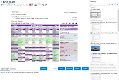 Shiftboard - Flamory bookmarks and screenshots