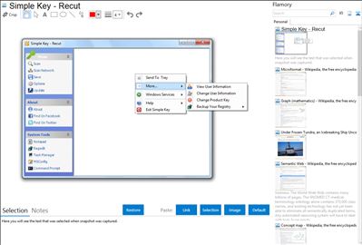 Simple Key - Recut - Flamory bookmarks and screenshots