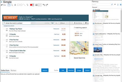 Simple - Flamory bookmarks and screenshots