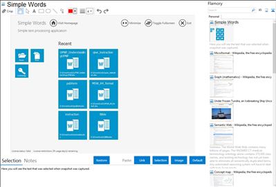 Simple Words - Flamory bookmarks and screenshots