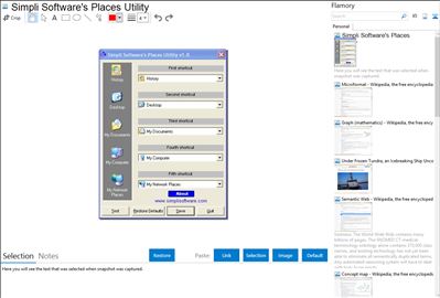 Simpli Software's Places Utility - Flamory bookmarks and screenshots