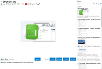 SingularCore - Flamory bookmarks and screenshots