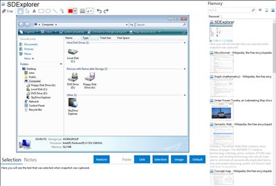 SDExplorer - Flamory bookmarks and screenshots