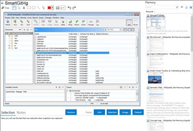 SmartGitHg - Flamory bookmarks and screenshots