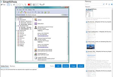 SmartWhois - Flamory bookmarks and screenshots