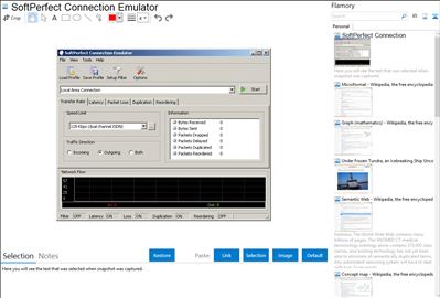 SoftPerfect Connection Emulator - Flamory bookmarks and screenshots