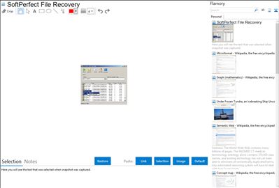 SoftPerfect File Recovery - Flamory bookmarks and screenshots