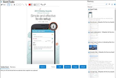 SomTodo - Flamory bookmarks and screenshots