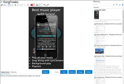 SongFreaks - Flamory bookmarks and screenshots