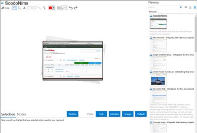 SoodoNims - Flamory bookmarks and screenshots
