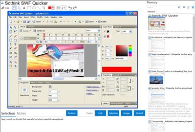 Sothink SWF Quicker - Flamory bookmarks and screenshots